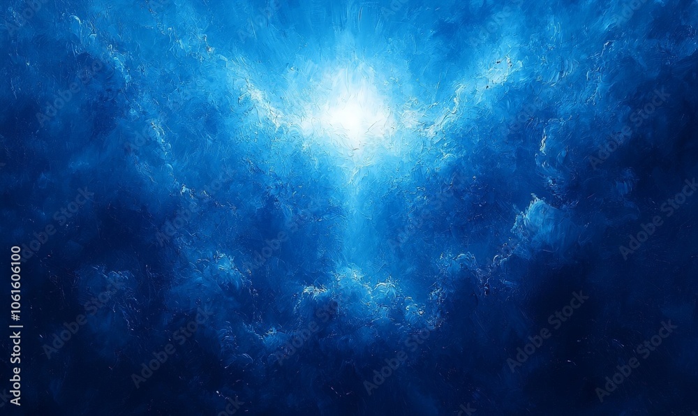 A vibrant blue abstract representation of light and energy in a cosmic setting. A vibrant blue abstract representation of light and energy in a cosmic setting.