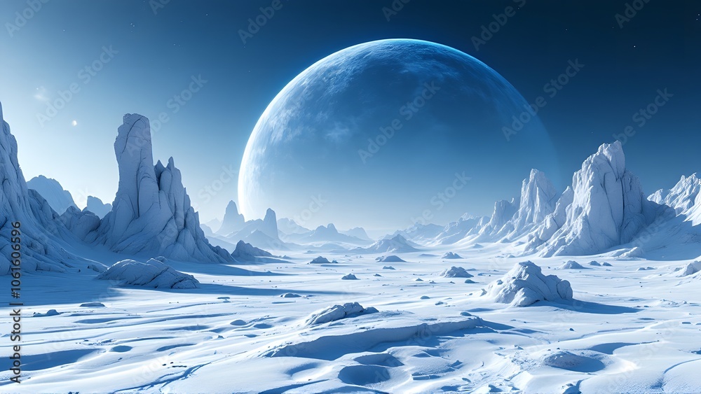 Icy Alien Landscape


