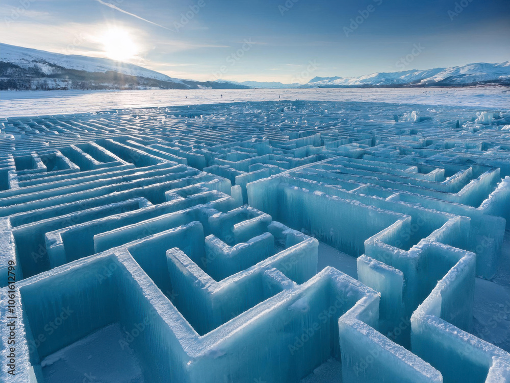 Obraz premium ice maze