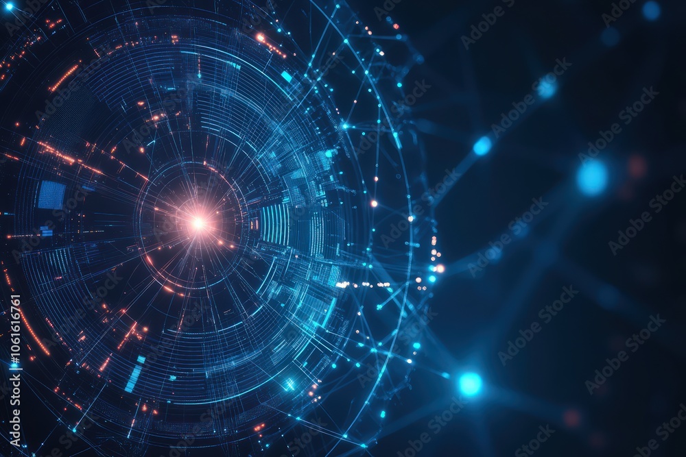 Innovative digital science background in abstract tech design Innovative digital science background in abstract tech design