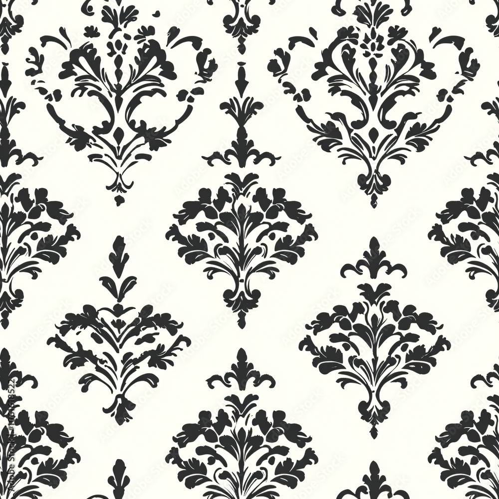 Elegant filigree patterns(Seamless Pattern and Tile image)