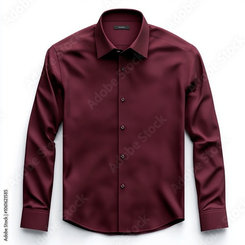 realistic high quality maroon shirt mockup isolated 