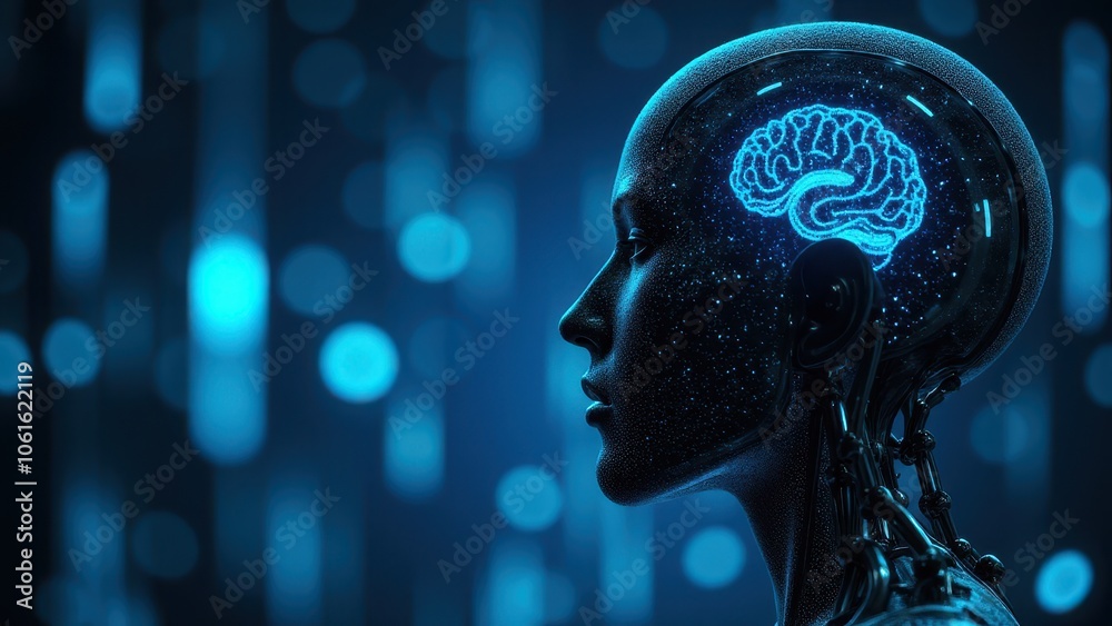 Fototapeta premium Expert assessing machine learning models to mitigate risks and promote ethical AI