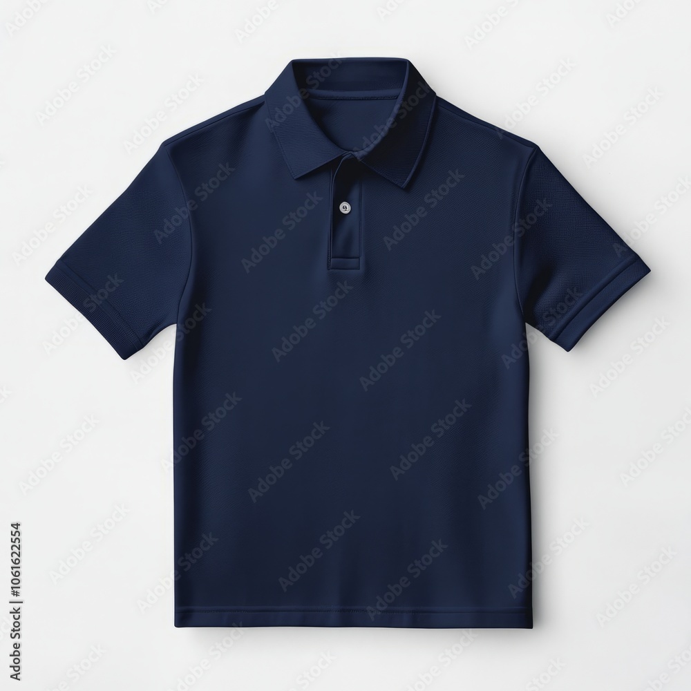 realistic high quality navy polo shirt mockup isolated realistic high quality navy polo shirt mockup isolated