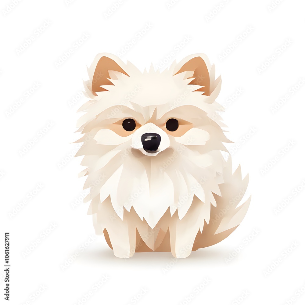 Obraz premium a beautiful animal concept design isolated on white background