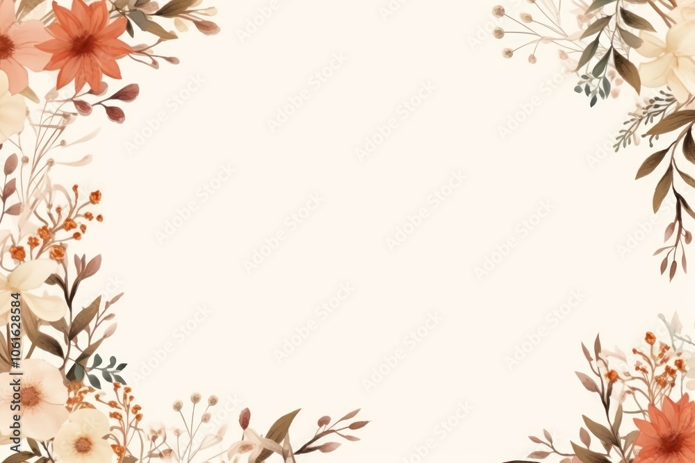 Botanical frame backgrounds pattern flower. Botanical frame backgrounds pattern flower.