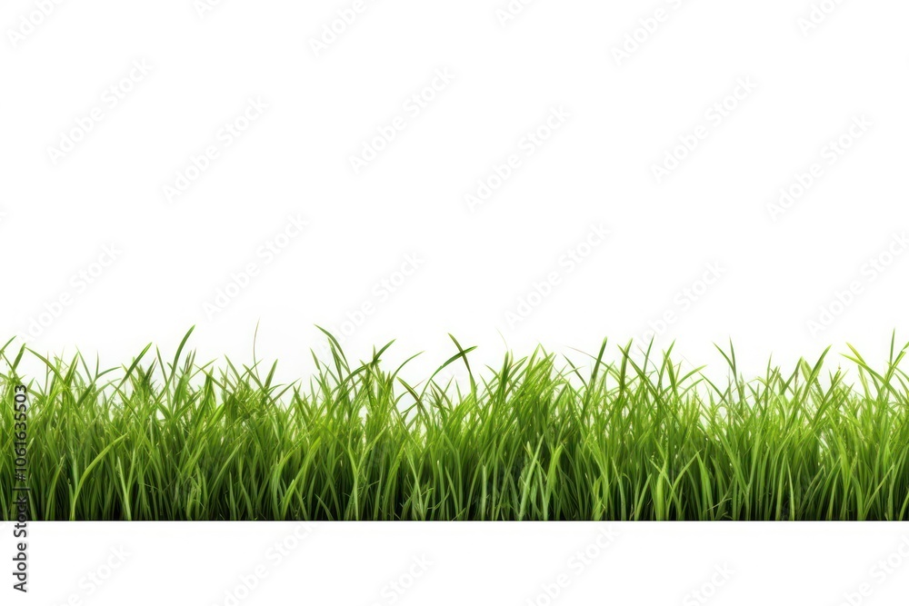 Green grass border backgrounds outdoors plant.