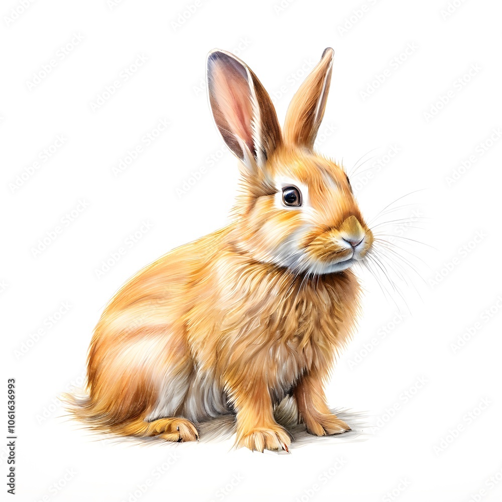Fototapeta premium a beautiful animal concept design isolated on white background