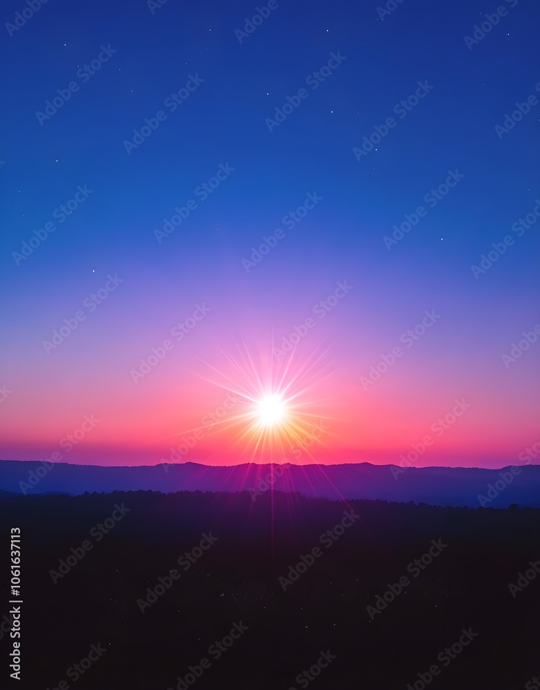 A single bright star shining in the twilight sky with soft colors of blue and purple to create a calming and inspiring nighttime atmosphere A single bright star shining in the twilight sky with soft colors of blue and purple to create a calming and inspiring nighttime atmosphere
