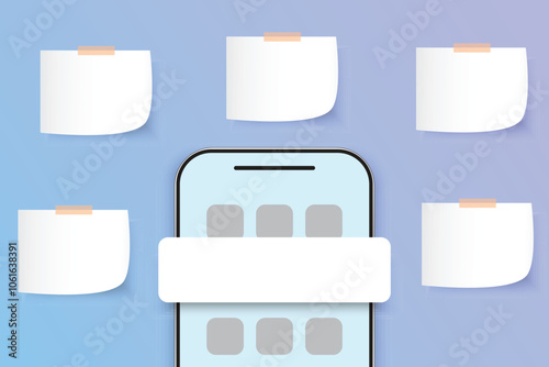 Paper notes and mobile phones