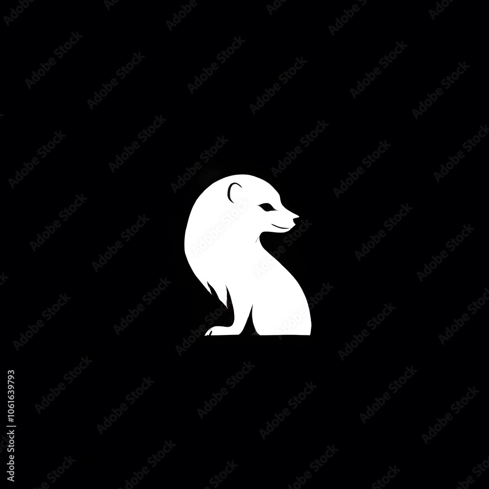 a beautiful animal concept design isolated on white background