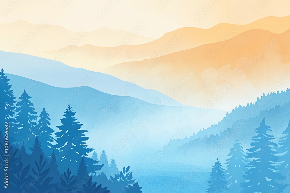 Obraz premium landscape with fog
