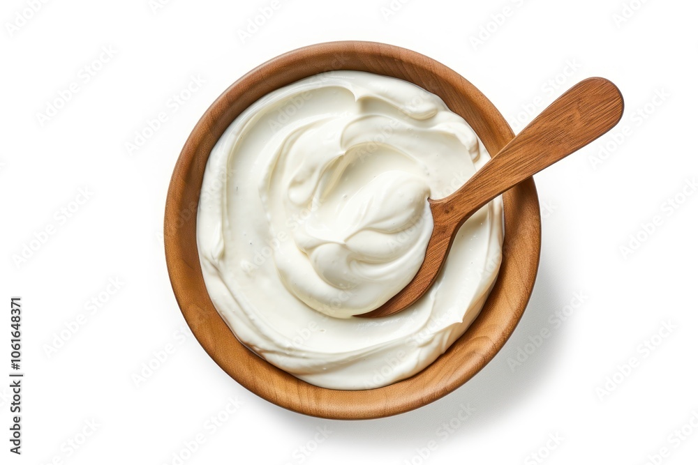 Cream spoon dessert yogurt. Cream spoon dessert yogurt.