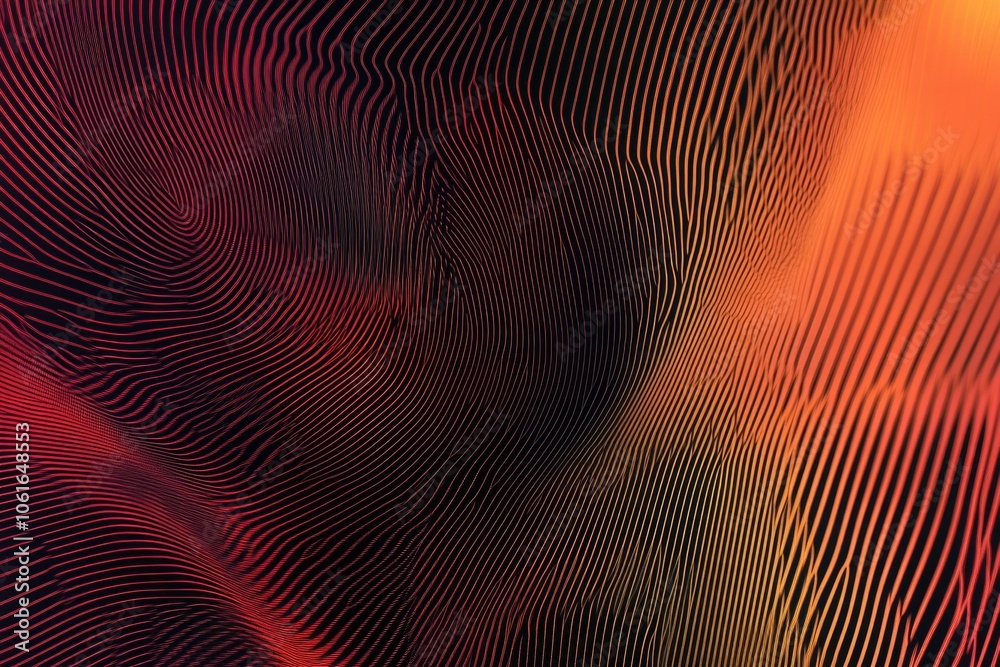 A close-up shot of a red and black striped pattern A close-up shot of a red and black striped pattern