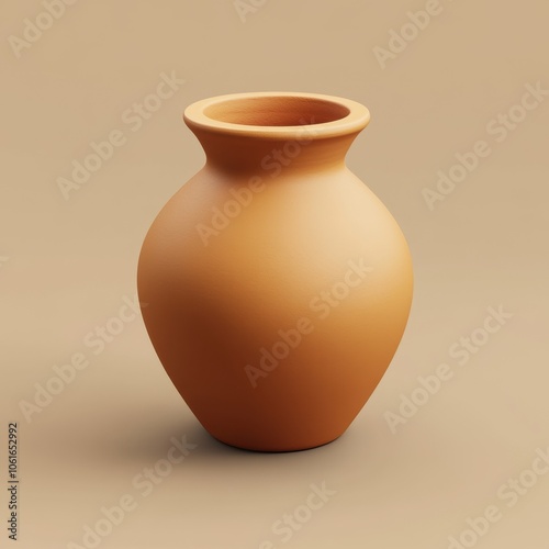 Minimalist Clay Vase: A Timeless Terracotta Masterpiece