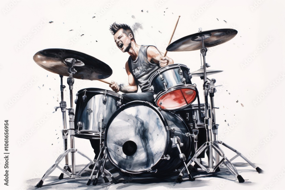 Fototapeta premium Drums percussion musician drummer.
