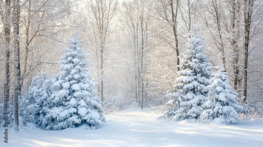 Snow-covered forest with tall trees laden with snow, creating a winter wonderland. Serene and captivating winter scenery. Snow-covered forest with tall trees laden with snow, creating a winter wonderland. Serene and captivating winter scenery.