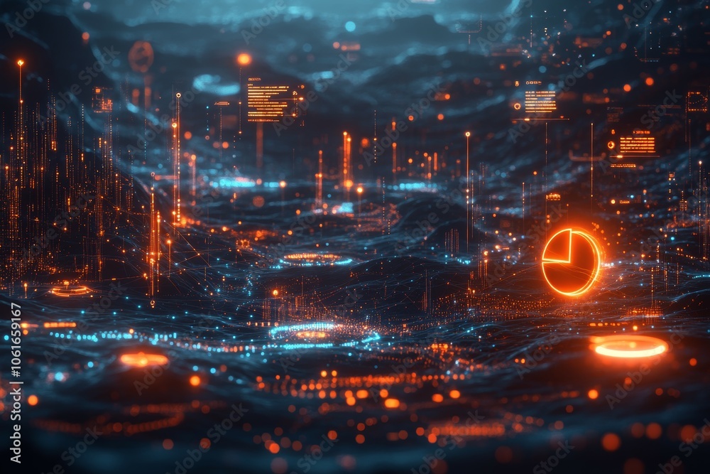 Obraz premium Visualizing the Numbers, Digital Marketing Analytics