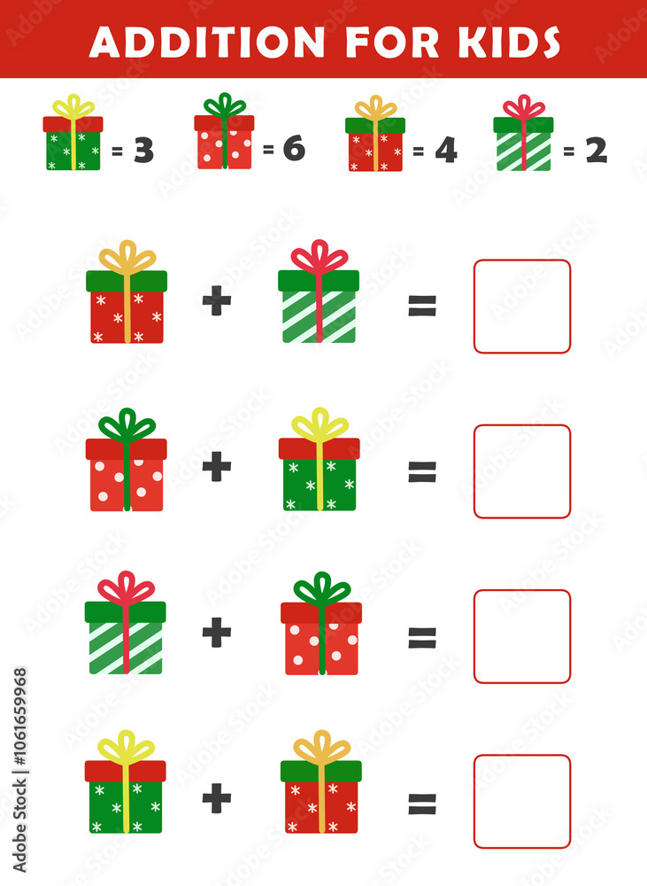 Christmas activity sheet. Addition for Kids. Fun Math Logic Puzzles for Kids. Math Game with Cute Christmas Pictures. Math Activities for Children. Christmas activity sheet. Addition for Kids. Fun Math Logic Puzzles for Kids. Math Game with Cute Christmas Pictures. Math Activities for Children.
