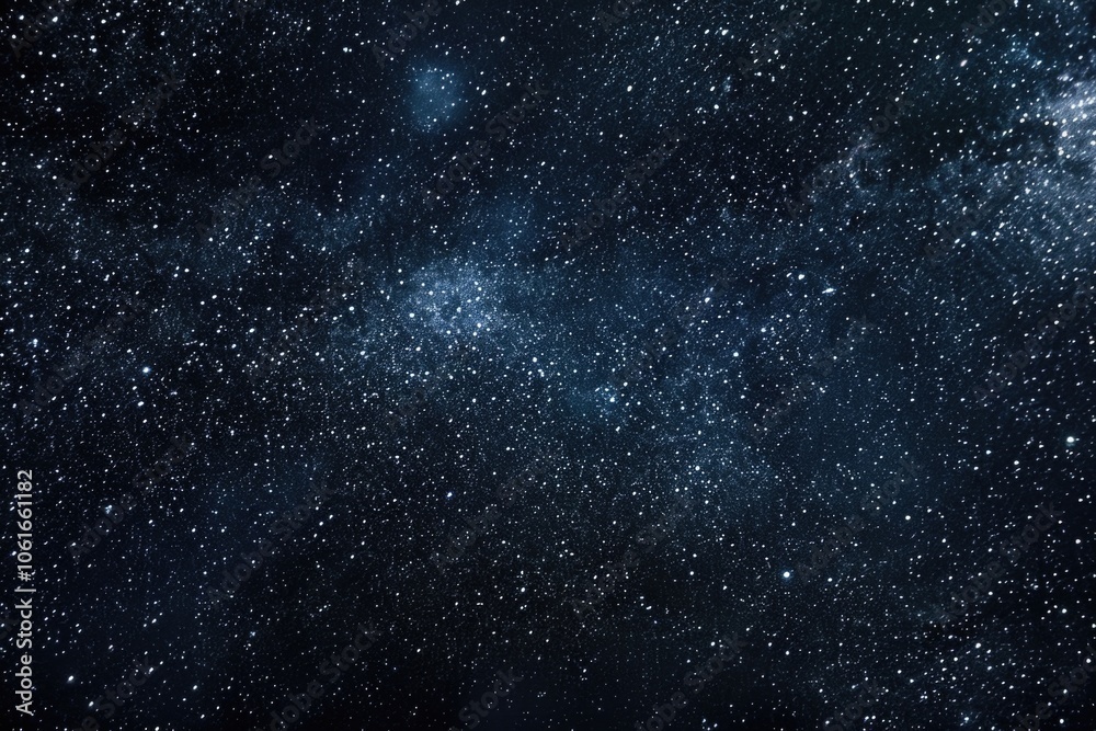 Naklejka premium A dark blue night sky filled with many stars