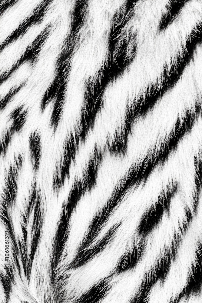 A detailed view of a zebra's distinctive black and white stripes A detailed view of a zebra's distinctive black and white stripes