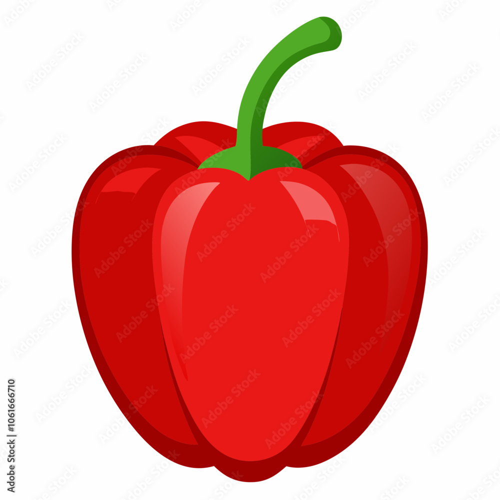 red bell pepper isolated red bell pepper isolated