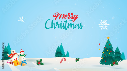 Merry Christmas day background design