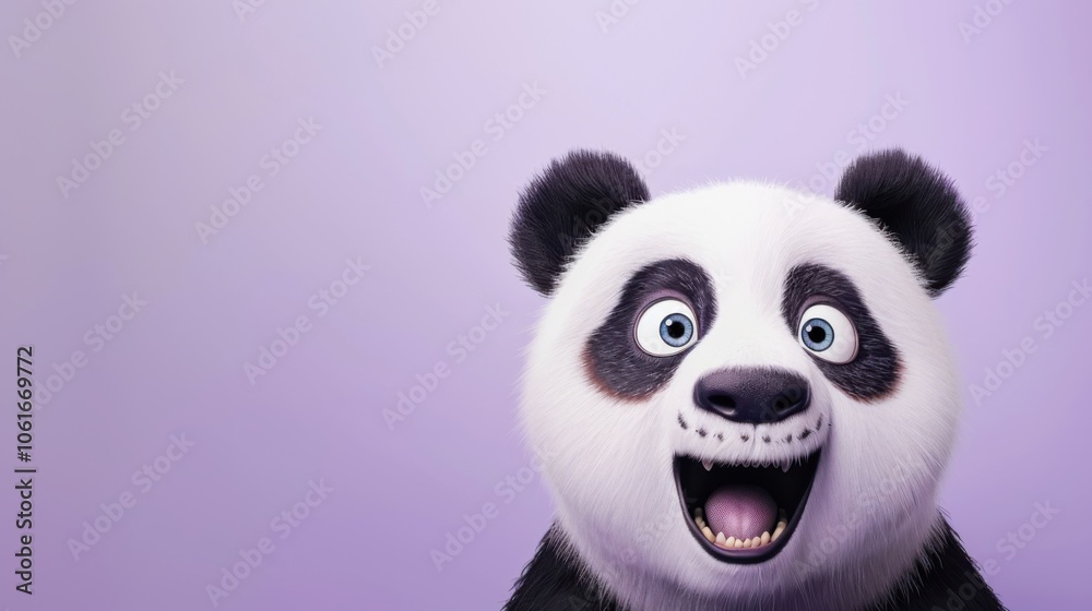 Joyful Panda with Sparkling Eyes Joyful Panda with Sparkling Eyes