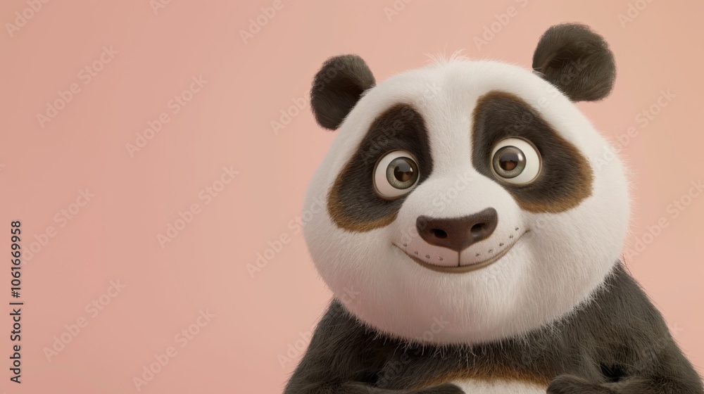 Joyful Panda with Sparkling Eyes Joyful Panda with Sparkling Eyes