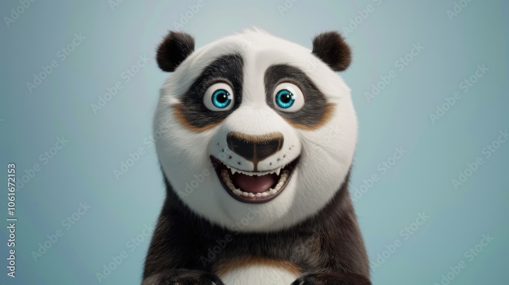 Joyful Panda with Sparkling Eyes Joyful Panda with Sparkling Eyes