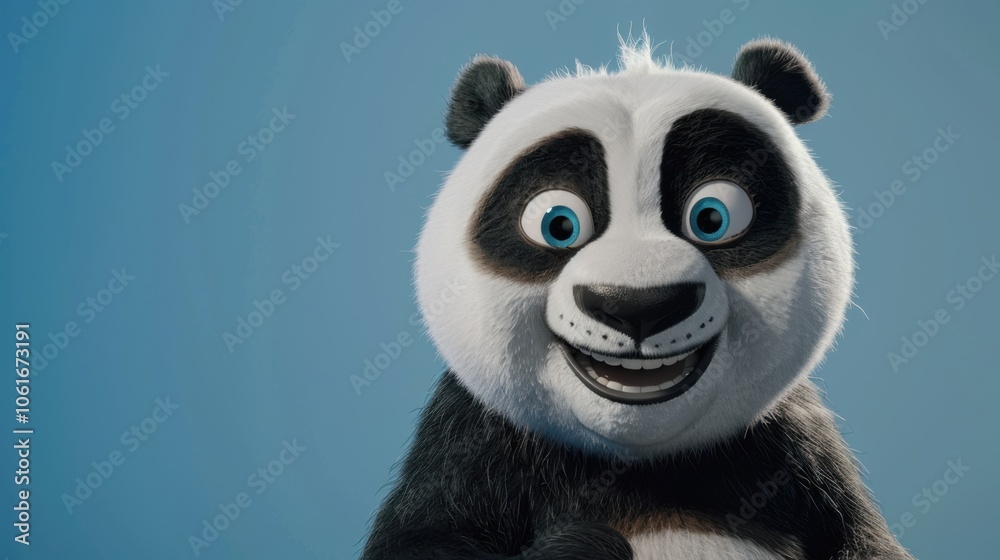 Joyful Panda with Sparkling Eyes