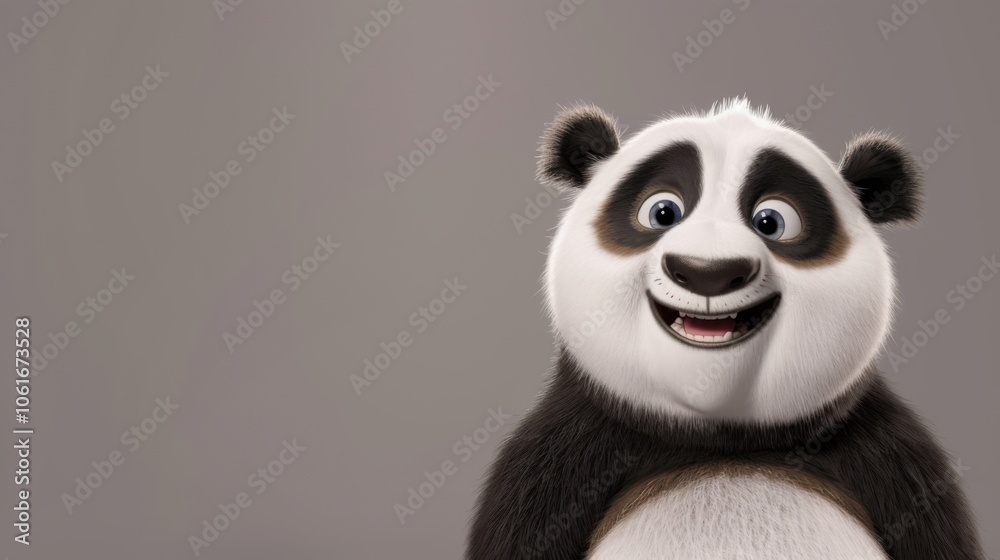Joyful Panda with Sparkling Eyes