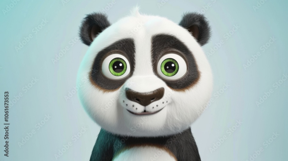 Joyful Panda with Sparkling Eyes Joyful Panda with Sparkling Eyes