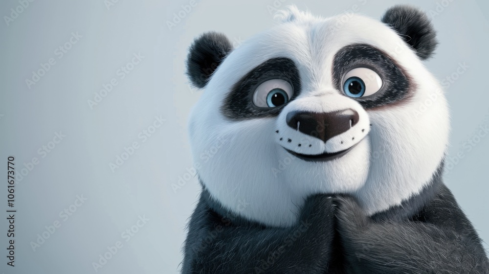 Joyful Panda with Sparkling Eyes Joyful Panda with Sparkling Eyes