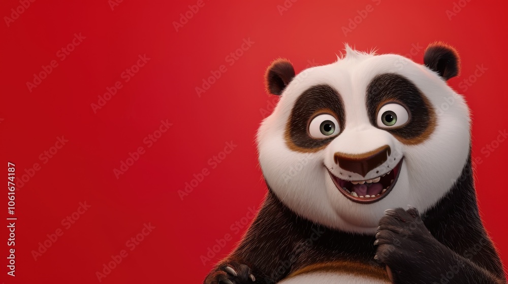 Joyful Panda with Sparkling Eyes Joyful Panda with Sparkling Eyes