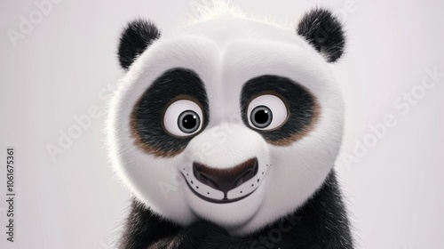 Joyful Panda with Sparkling Eyes