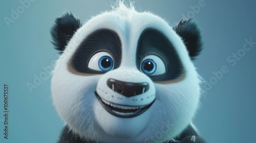 Joyful Panda with Sparkling Eyes