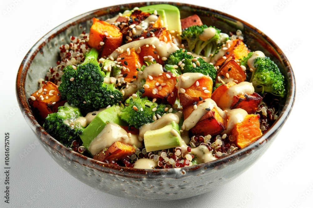 A healthy vegetable dish with broccoli, carrots and more A healthy vegetable dish with broccoli, carrots and more