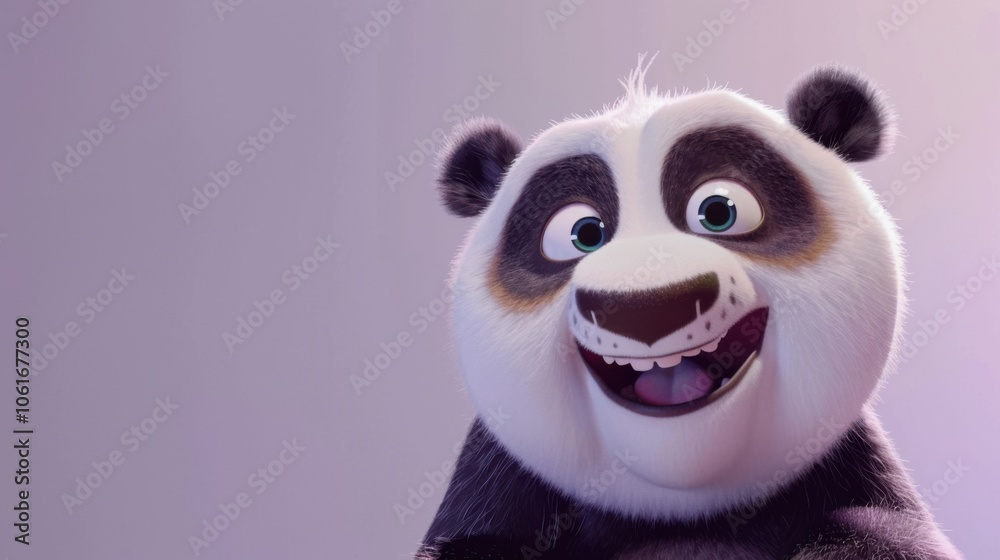 Joyful Panda with Sparkling Eyes Joyful Panda with Sparkling Eyes