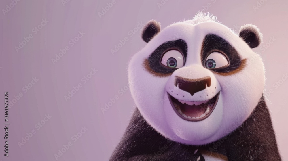 Joyful Panda with Sparkling Eyes Joyful Panda with Sparkling Eyes