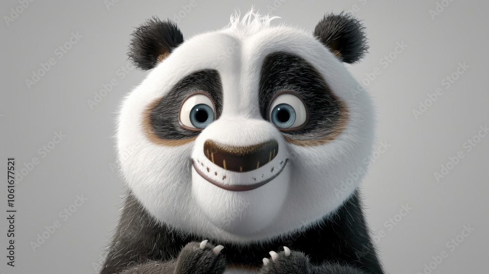 Joyful Panda with Sparkling Eyes Joyful Panda with Sparkling Eyes