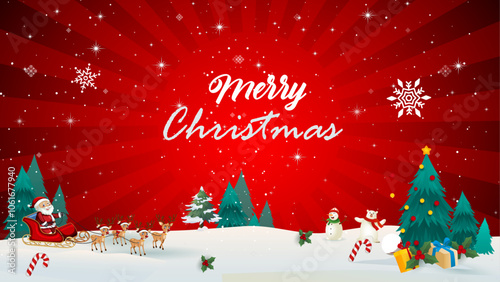 Happy Merry Christmas Day Background design