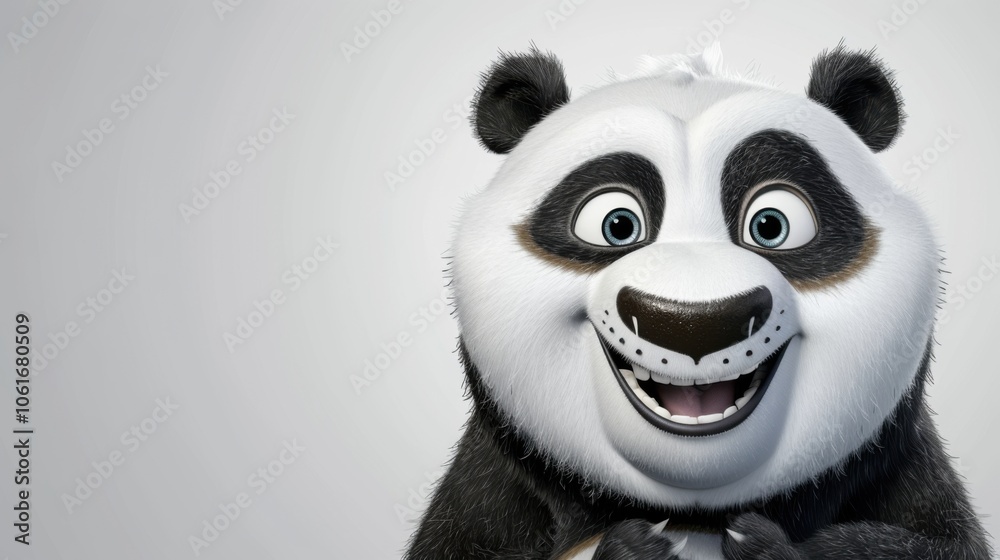 Joyful Panda with Sparkling Eyes Joyful Panda with Sparkling Eyes