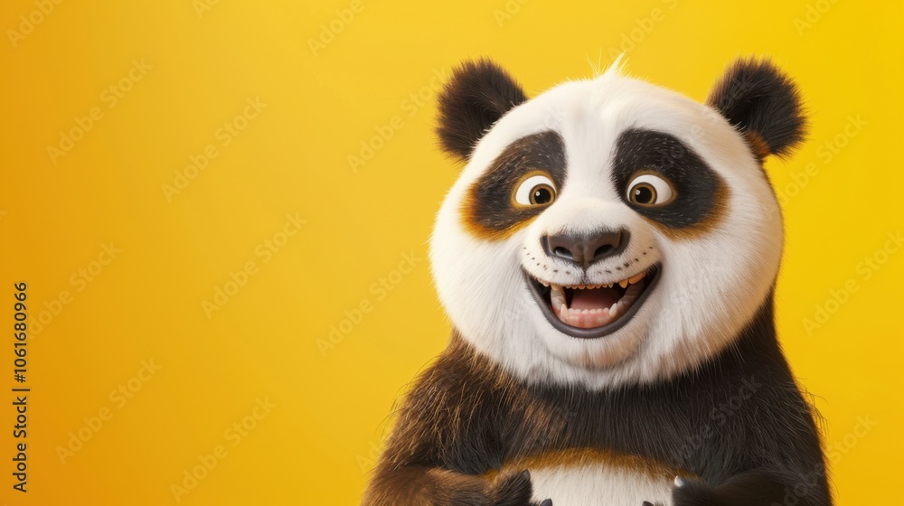 Joyful Panda with Sparkling Eyes