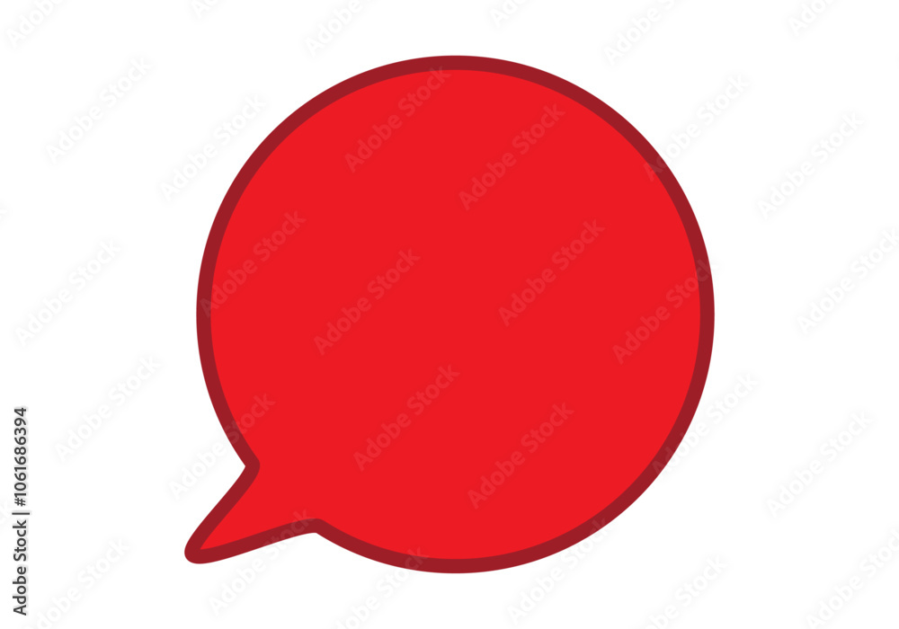Bocadillo de hablar rojo representando enojo o enfado Bocadillo de hablar rojo representando enojo o enfado