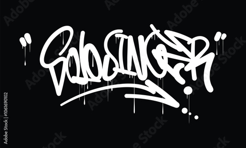 SOLO SINGER graffiti tag style design