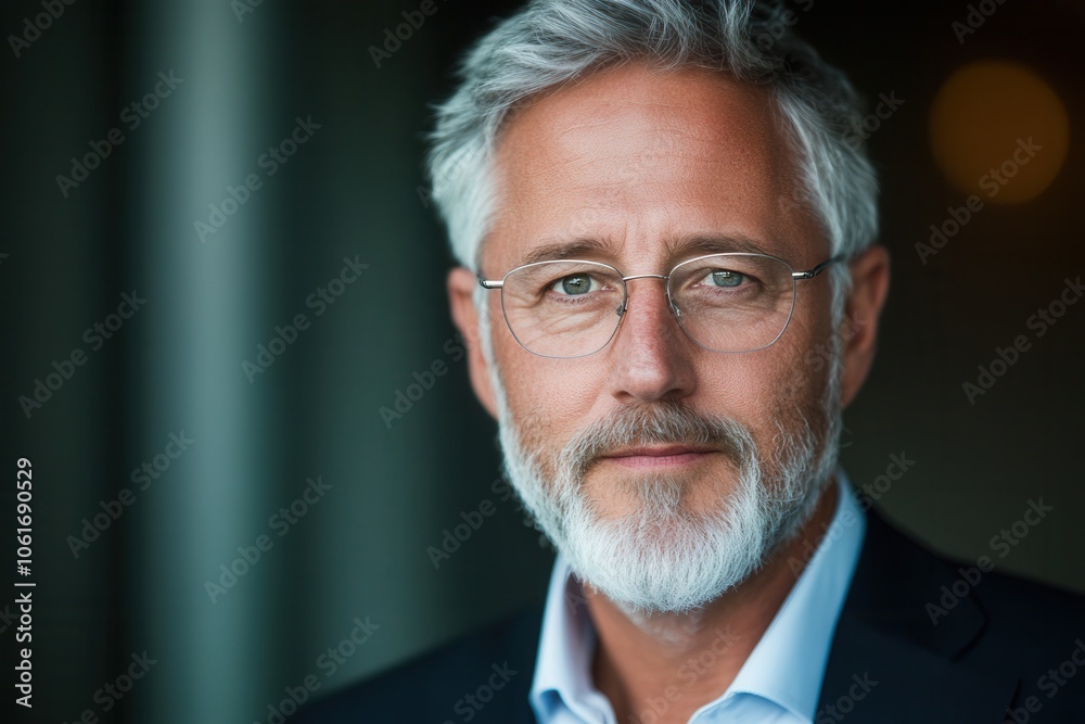 Fototapeta premium Senior Financial Advisor in Professional Setting