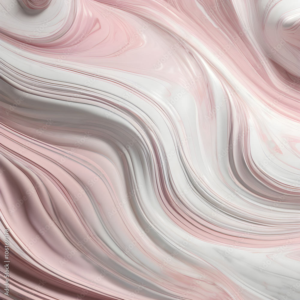 Fototapeta premium The white and dark pink marble pattern has fine and natural lines, giving a gentle and classic feel.