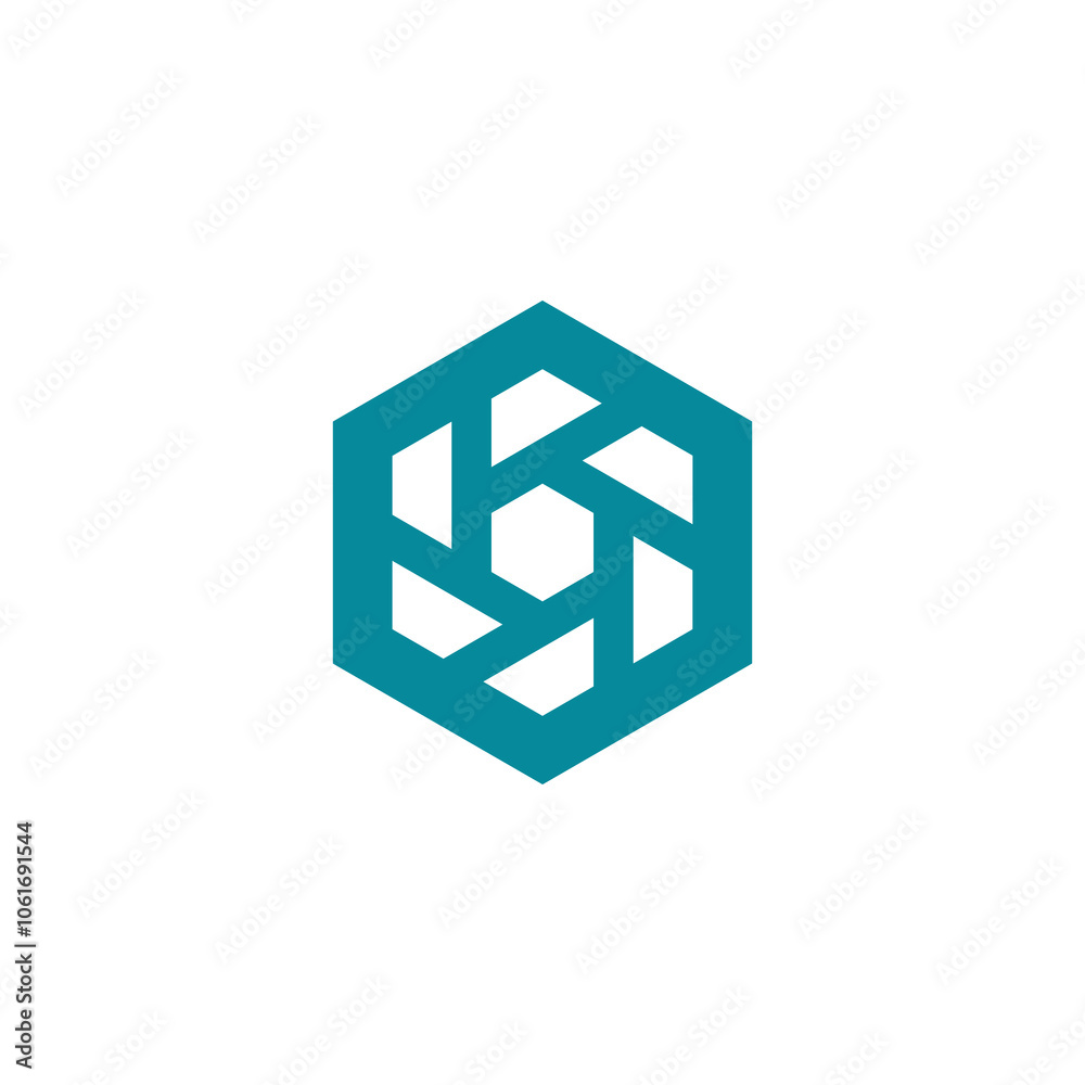 Abstract Hexagon Aperture Camera Logo design vector template Abstract Hexagon Aperture Camera Logo design vector template