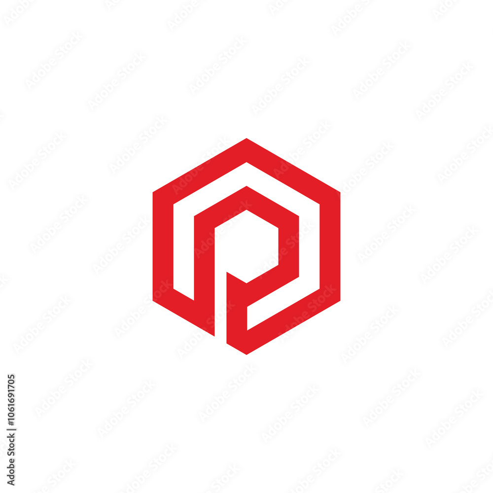 Hexagon Letter P Logo design vector template Hexagon Letter P Logo design vector template